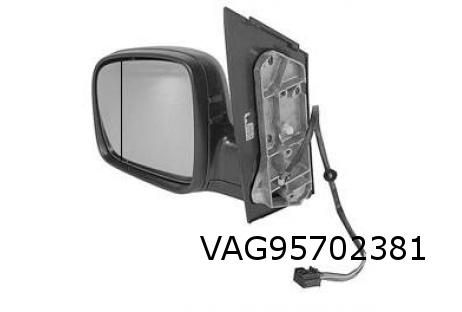 spiegel a-sferisch L (elb./verwarmd) (zwart)