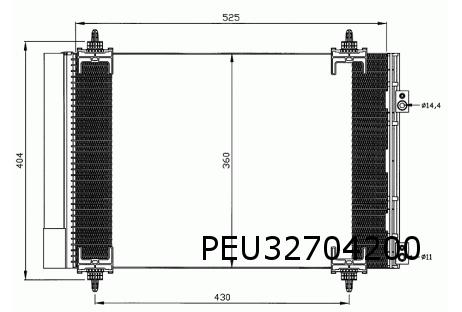 PSA condensor (beide blokaansluitingen wijzen naar de motor)